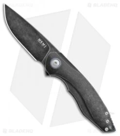 MKM Voxnaes Timavo Liner Lock Knife Black Ti (2.87" Black SW)