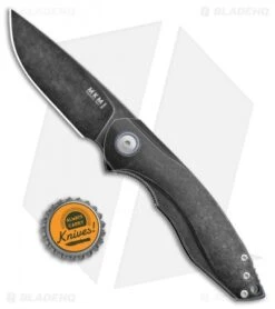 MKM Voxnaes Timavo Liner Lock Knife Black Ti (2.87" Black SW) -Blade Vault MKM Voxnaes Timavo LL Black Ti Black SW VP02 TDSW BHQ 100501 jr bottlecap