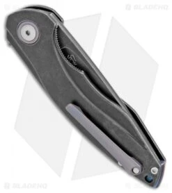 MKM Voxnaes Timavo Liner Lock Knife Black Ti (2.87" Black SW) -Blade Vault MKM Voxnaes Timavo LL Black Ti Black SW VP02 TDSW BHQ 100501 jr side