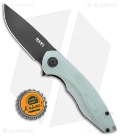 MKM Exclusive Voxnaes Timavo Liner Lock Knife Natural G-10 (2.87" Black) -Blade Vault MKM Voxnaes Timavo LL Natural G 10 Black PVD BHQ 141498 jr bottlecap