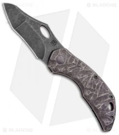 Olamic Cutlery Busker Gusto Knife Purplewash Rocks Ti (2.5" Dark SW)