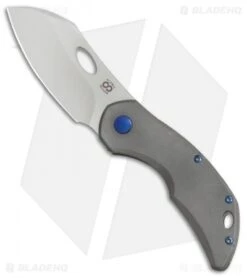 Olamic Cutlery Busker Largo Frame Lock Knife BB Ti W/ Sculpt Spacer (2.5" Satin)