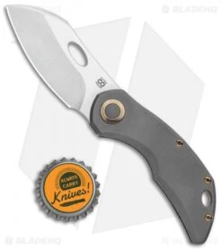 Olamic Cutlery Busker Largo Frame Lock Knife Dark Ti / Bronze (2.5" Satin) 7 Olamic Cutlery Busker Largo Frame Lock Knife Dark Ti / Bronze (2.5" Satin) -Blade Vault Olamic Cutlery Busker Largo FL Dark Ti Bronze Satin BHQ 115930 jr bottlecap