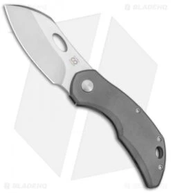 Blade Vault 20 Olamic Cutlery Busker Largo Frame Lock Knife Darkblast Ti (2.5" Satin)