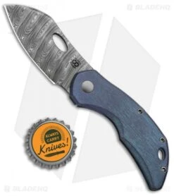 Olamic Cutlery Busker Largo Frame Lock Knife Kinetic Ocean (2.5" Damasteel) 7 Olamic Cutlery Busker Largo Frame Lock Knife Kinetic Ocean (2.5" Damasteel) -Blade Vault Olamic Cutlery Busker Largo FL Kinetic Rainforest Ocean BHQ 97074 jr bottlecap