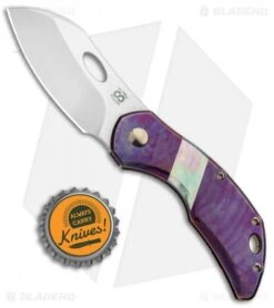 Olamic Cutlery Busker Largo Knife Jeweled Purple Ti/MOP (2.5" Satin) 7 Olamic Cutlery Busker Largo Knife Jeweled Purple Ti/MOP (2.5" Satin) -Blade Vault Olamic Cutlery Busker Largo Jeweled Purple Ti MOP Satin BHQ 91578 jr bottlecap