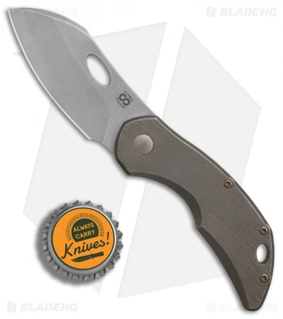 Olamic Cutlery Busker Largo Frame Lock Knife Kinetic Earth (2.5" Dark SW) 4 Olamic Cutlery Busker Largo Frame Lock Knife Kinetic Earth (2.5" Dark SW) - Image 4