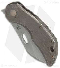 Olamic Cutlery Busker Largo Frame Lock Knife Kinetic Earth (2.5" Dark SW) 6 Olamic Cutlery Busker Largo Frame Lock Knife Kinetic Earth (2.5" Dark SW) -Blade Vault Olamic Cutlery Busker Largo Kinetic Earth Dark SW BHQ 82007 er spine