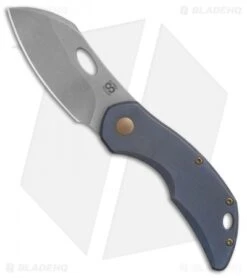 Olamic Cutlery Busker Largo Frame Lock Knife Kinetic Ocean (2.5" Stonewash)