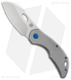 Olamic Cutlery Busker Largo Frame Lock Knife Lightblast Ti (2.5" Satin)