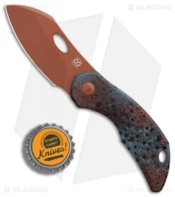 Olamic Cutlery Busker Largo Knife Multi-Color KG Coated Ti (2.5" Copper) -Blade Vault Olamic Cutlery Busker Largo Multi Color KG Coated Ti BHQ 86630 er bottlecap