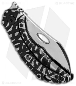 Olamic Cutlery Busker Largo Knife ISolo Volcanic 2-Tone Ti (2.5" Satin) -Blade Vault Olamic Cutlery Busker Largo iSolo Volcanic TT Ti Satin BHQ 91570 jr side