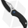 Olamic Cutlery Busker Semper Frame Lock Knife Black Matte Ti (2.5" Two-Tone)
