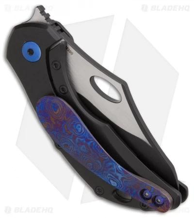 Olamic Cutlery Busker Semper Frame Lock Knife Black Matte Ti (2.5" Two-Tone) 2 Olamic Cutlery Busker Semper Frame Lock Knife Black Matte Ti (2.5" Two-Tone) - Image 2