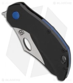 Olamic Cutlery Busker Semper Frame Lock Knife Black Matte Ti (2.5" Two-Tone) 6 Olamic Cutlery Busker Semper Frame Lock Knife Black Matte Ti (2.5" Two-Tone) -Blade Vault Olamic Cutlery Busker Semper Black Matte Ti Two Tone BHQ 86634 er spine