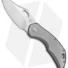 Olamic Cutlery Busker Semper Frame Lock Knife Blasted Ti (2.5" Satin)