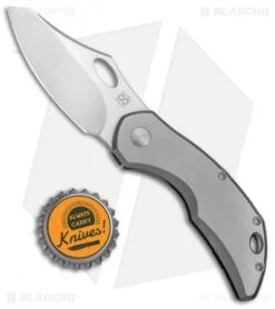 Olamic Cutlery Busker Semper Frame Lock Knife Blasted Ti (2.5" Satin) 7 Olamic Cutlery Busker Semper Frame Lock Knife Blasted Ti (2.5" Satin) -Blade Vault Olamic Cutlery Busker Semper FL Blasted Ti Satin BHQ 78933 jr bottlecap
