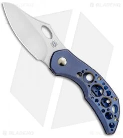 Olamic Cutlery Busker Semper Frame Lock Knife Kinetic Acid Rain (2.5" Satin)