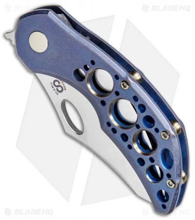 Olamic Cutlery Busker Semper Frame Lock Knife Kinetic Acid Rain (2.5" Satin) 2 Olamic Cutlery Busker Semper Frame Lock Knife Kinetic Acid Rain (2.5" Satin) - Image 2