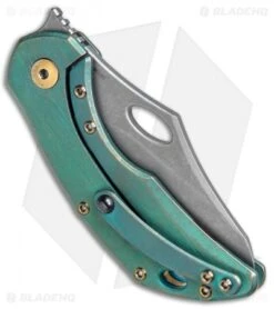 Olamic Cutlery Busker Semper Frame Lock Knife Kinetic Rainforest (2.5" Acid SW) 6 Olamic Cutlery Busker Semper Frame Lock Knife Kinetic Rainforest (2.5" Acid SW) -Blade Vault Olamic Cutlery Busker Semper FL Kinetic Rainforest Acid SW BHQ 78923 jr side