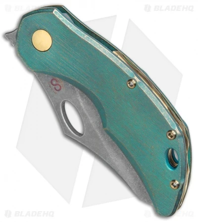 Olamic Cutlery Busker Semper Frame Lock Knife Kinetic Rainforest (2.5" Acid SW) 2 Olamic Cutlery Busker Semper Frame Lock Knife Kinetic Rainforest (2.5" Acid SW) - Image 2