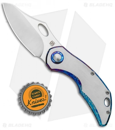 Olamic Cutlery Busker Semper Frame Lock Ti W/ Entropic Accents (2.5" Satin) 4 Olamic Cutlery Busker Semper Frame Lock Ti W/ Entropic Accents (2.5" Satin) - Image 4