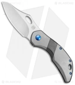 Olamic Cutlery Busker Semper Frame Lock Knife Ti/Zirc (2.5" Satin)