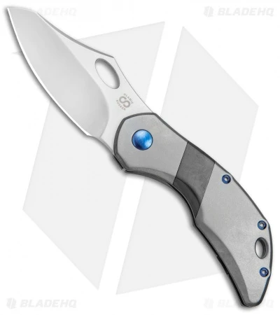 Olamic Cutlery Busker Semper Frame Lock Knife Ti/Zirc (2.5" Satin) 1 Olamic Cutlery Busker Semper Frame Lock Knife Ti/Zirc (2.5" Satin)