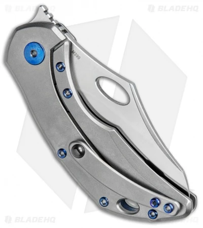 Olamic Cutlery Busker Semper Frame Lock Knife Ti/Zirc (2.5" Satin) 3 Olamic Cutlery Busker Semper Frame Lock Knife Ti/Zirc (2.5" Satin) - Image 3