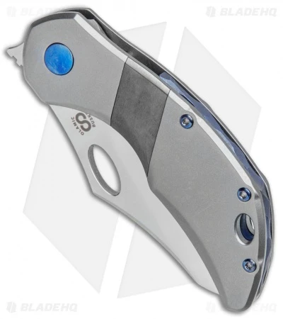 Olamic Cutlery Busker Semper Frame Lock Knife Ti/Zirc (2.5" Satin) 2 Olamic Cutlery Busker Semper Frame Lock Knife Ti/Zirc (2.5" Satin) - Image 2