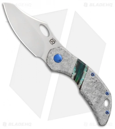 Olamic Cutlery Busker Semper Frame Lock Knife Frosted Ti W/ Mammoth (2.5" Satin) 1 Olamic Cutlery Busker Semper Frame Lock Knife Frosted Ti W/ Mammoth (2.5" Satin)