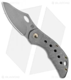 Olamic Cutlery Busker Semper Knife Rocks Ti (2.5" Acid SW)
