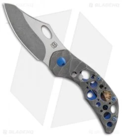 Blade Vault 12 Olamic Cutlery Busker Semper Knife Darkwash Rocks Ti Acid Rain (2.5" Two-Tone)