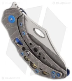 Blade Vault -Blade Vault Olamic Cutlery Busker Semper Ti Rocks Acid Rain Two Tone BHQ 86641 er side