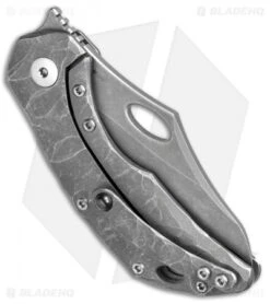 Olamic Cutlery Busker Vampo Knife Rock Pattern Ti (2.5" Acid Stonewash) 7 Olamic Cutlery Busker Vampo Knife Rock Pattern Ti (2.5" Acid Stonewash) -Blade Vault Olamic Cutlery Busker Vampo FL Rock Pattern Acid SW BHQ 78930 jr side