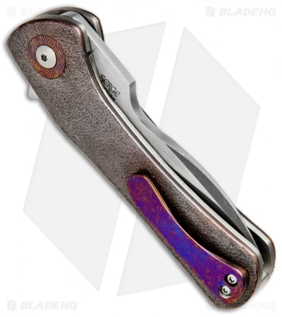 Olamic Cutlery Gambit Liner Lock Knife Textured Copper (3" Two-Tone) G054 3 Olamic Cutlery Gambit Liner Lock Knife Textured Copper (3" Two-Tone) G054 - Image 3