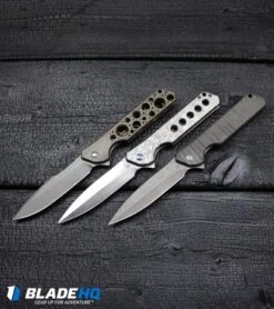 Olamic Cutlery Rainmaker Dagger Knife Flamed Ti/Bronze HW (4.25" Dark Wash) 9 Olamic Cutlery Rainmaker Dagger Knife Flamed Ti/Bronze HW (4.25" Dark Wash) -Blade Vault Olamic Cutlery Rainmaker Dagger Knife Frosty Holes Ti Blue HW Satin BHQ 101904 kp black web