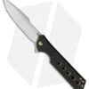 Olamic Cutlery Rainmaker Harpoon Knife Black/Gold Holes Ti (4.25" Satin)