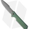 Olamic Cutlery Rainmaker Harpoon Knife Green Kinetic Rain Ti (4.25" Dark SW)