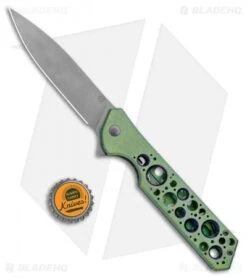 Olamic Cutlery Rainmaker Knife Green Kinetic Rainforest/Acid Rain Ti (4.25" SW) 7 Olamic Cutlery Rainmaker Knife Green Kinetic Rainforest/Acid Rain Ti (4.25" SW) -Blade Vault Olamic Cutlery Rainmaker Green Kinetic Rainforest Acid Rain SW BHQ 101901 jr bottlecap