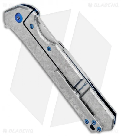 Olamic Cutlery Rainmaker Harpoon Knife Blue Mammoth Tooth (4.25" Satin Compound) 3 Olamic Cutlery Rainmaker Harpoon Knife Blue Mammoth Tooth (4.25" Satin Compound) - Image 3