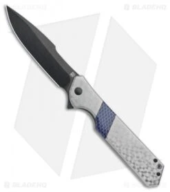 Olamic Cutlery Rainmaker Harpoon Knife Blue C-Tek/Jeweled Ti (4.25" Black)