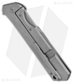 Olamic Cutlery Rainmaker Harpoon Knife Dark Wash Titanium (4.25" Dark Wash Comp) -Blade Vault Olamic Cutlery Rainmaker Harpoon Dark Wash Ti Dark Wash BHQ 101957 jr side