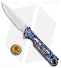 Olamic Cutlery Rainmaker Harpoon Knife Entropic Molten Funky Hole (4.25" Polish) 7 Olamic Cutlery Rainmaker Harpoon Knife Entropic Molten Funky Hole (4.25" Polish) -Blade Vault Olamic Cutlery Rainmaker Harpoon Entropic Molten funky Hole Polish BHQ 101965 jr bottlecap