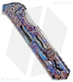 Olamic Cutlery Rainmaker Harpoon Knife Entropic Molten Funky Hole (4.25" Polish) 6 Olamic Cutlery Rainmaker Harpoon Knife Entropic Molten Funky Hole (4.25" Polish) -Blade Vault Olamic Cutlery Rainmaker Harpoon Entropic Molten funky Hole Polish BHQ 101965 jr side