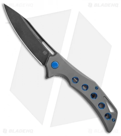 Olamic Cutlery Swish Flipper Frame Lock Knife Darkblast Ti (3.75" PVD SW) 1 Olamic Cutlery Swish Flipper Frame Lock Knife Darkblast Ti (3.75" PVD SW)