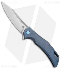 Olamic Cutlery Swish Flipper Frame Lock Knife Kinetic Sky Blue (3.75" Satin)