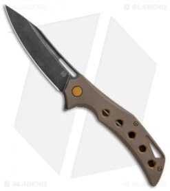 Olamic Cutlery Swish Flipper Frame Lock Knife Gunmetal Bronze(3.75"PVD) S167
