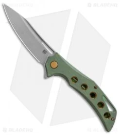 Olamic Cutlery Swish Flipper Frame Lock Knife Kinetic Rainforest (3.75" SW)