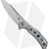 Olamic Cutlery Swish Flipper Frame Lock Knife Natural Frosted (3.75" Satin) S172